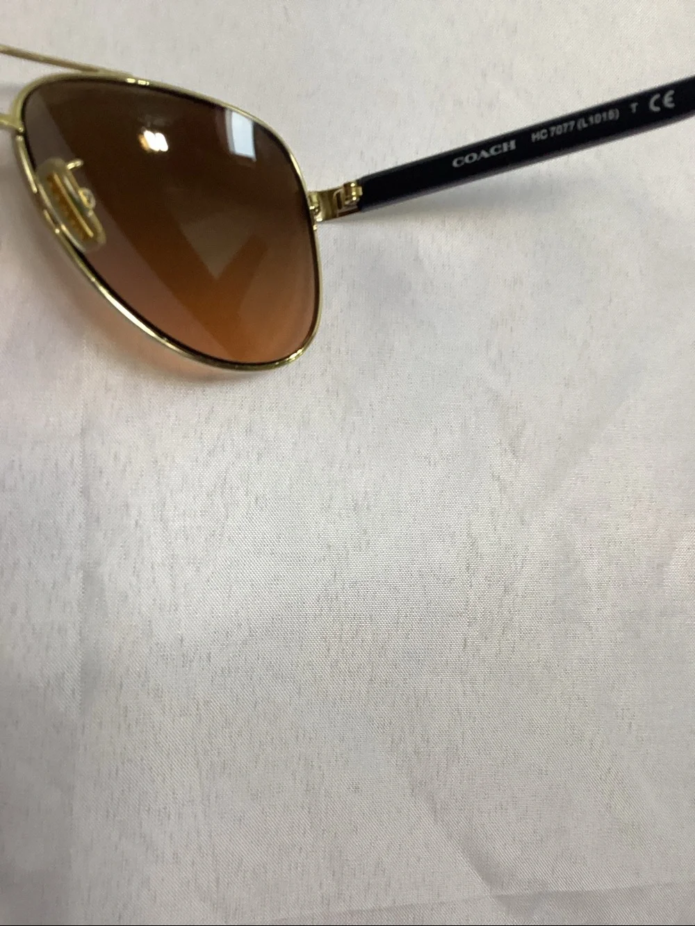 Coach Women's Brown Aviator Sunglasses